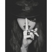 Картина по номерам "Просто помолчи" Art Craft