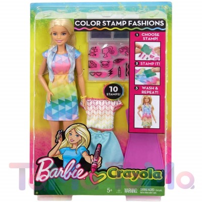 Кукольный набор Barbie "Веселые наклейки" Crayola, Mattel - FRP05 Кукольный набор Barbie "Веселые наклейки" Crayola, Mattel - FRP05