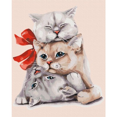 Картина за номерами Пухнасті подарунки @ Ольга Ведутова, Brushme Картина за номерами Пухнасті подарунки @ Ольга Ведутова, Brushme