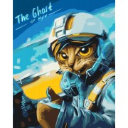 Котик Примара Києва картина за номерами ©Маріанна Пащук, Brushme