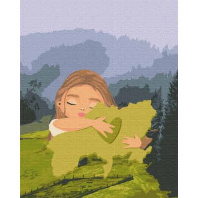 Картина за номерами Моє серденько - Україна ©Лілі Демачкович Brushme Картина за номерами Моє серденько - Україна ©Лілі Демачкович Brushme