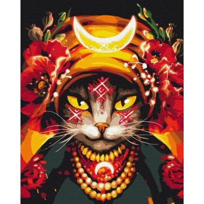 Картина за номерами Кішка Мольфарка ©Маріанна Пащук, Brushme Картина за номерами Кішка Мольфарка ©Маріанна Пащук, Brushme