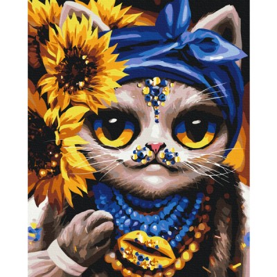 Картина за номерами Творча Кішка ©Маріанна Пащук Brushme Картина за номерами Творча Кішка ©Маріанна Пащук Brushme