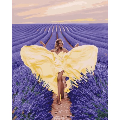 Картина за номерами Чарівність у лавандовому полі, Brushme Картина за номерами Чарівність у лавандовому полі, Brushme
