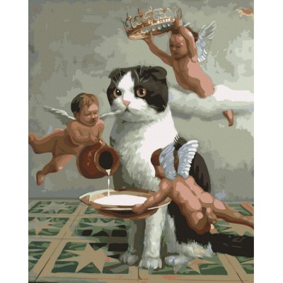 Картина по номерам "Его Величество Кот", Brushme Картина по номерам "Его Величество Кот", Brushme