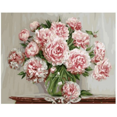 Картина за номерами "Садові півонії", Brushme Картина за номерами "Садові півонії", Brushme