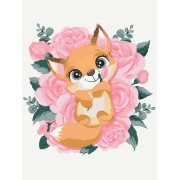 Картина за номерами Лисичка у квітах Brushme