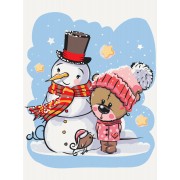 Картина за номерами Святкові друзі Brushme