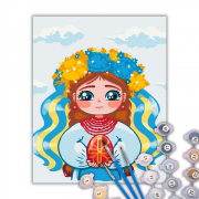 Картина за номерами Маленька україночка © Ольга Бородай Brushme