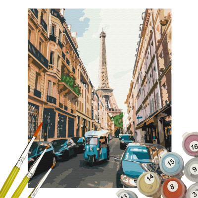 Картина по номерам Туристический Париж BS52329 Картина по номерам Туристический Париж BS52329