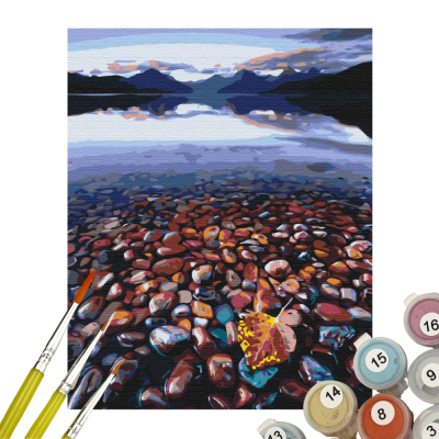 Картина по номерам Каменистый берег Brushme Картина по номерам Каменистый берег Brushme