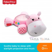Fisher-Price Гіпопотам рожевий музичний нічник проектор (FGG89)