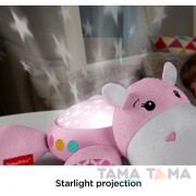 Fisher-Price Гіпопотам рожевий музичний нічник проектор (FGG89)
