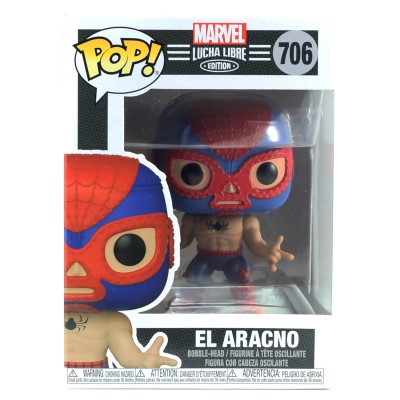 Коллекционная фигурка FunkoPOP! Bobble: Marvel: Luchadores: Spider:Man 53862 Коллекционная фигурка FunkoPOP! Bobble: Marvel: Luchadores: Spider:Man 53862