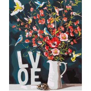 Картина за номерами "З любов'ю" ©Ira Volkova, Ідейка