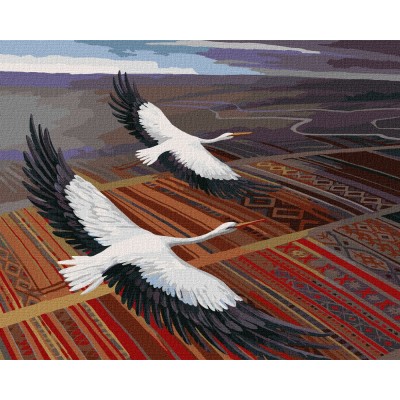 Картина за номерами "Над рідною землею" ©Олег Шупляк, ideyka Картина за номерами "Над рідною землею" ©Олег Шупляк, ideyka