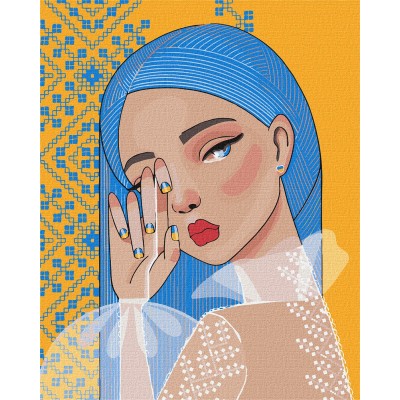 Картина за номерами "Незламна" ©mosyakart, ideyka Картина за номерами "Незламна" ©mosyakart, ideyka