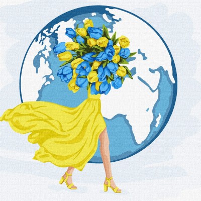 Картина по номерам "Вместе с миром", ideyka Картина по номерам "Вместе с миром", ideyka