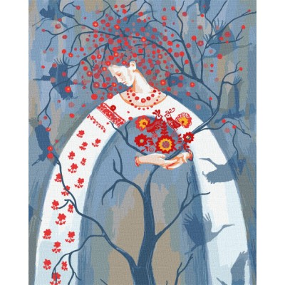 Картина за номерами "Дерево життя" ©Гайдамака Оля, Ідейка Картина за номерами "Дерево життя" ©Гайдамака Оля, Ідейка