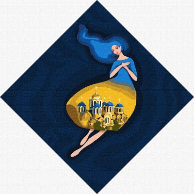 Картина по номерам "Берегиня Владимирская" ©mosyakart, ideyka Картина по номерам "Берегиня Владимирская" ©mosyakart, ideyka