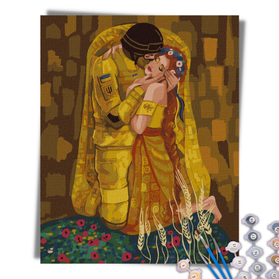 Картина по номерам "Украинский поцелуй" ©dragonfly_kc, ideyka Картина по номерам "Украинский поцелуй" ©dragonfly_kc, ideyka