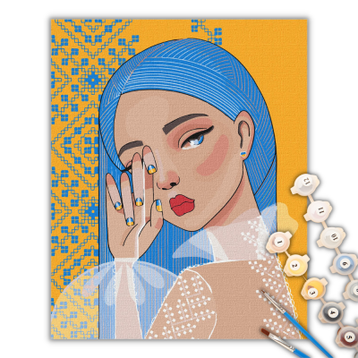 Картина за номерами "Незламна" ©mosyakart, ideyka Картина за номерами "Незламна" ©mosyakart, ideyka