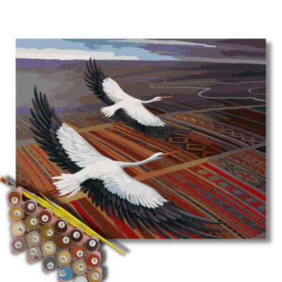 Картина за номерами "Над рідною землею" ©Олег Шупляк, ideyka Картина за номерами "Над рідною землею" ©Олег Шупляк, ideyka