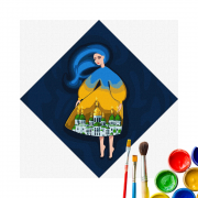 Картина за номерами "Берегиня Софіївська" ©mosyakart, ideyka