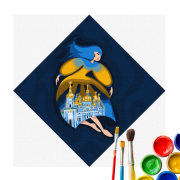 Картина за номерами "Берегиня Михайлівська" ©mosyakart, ideyka