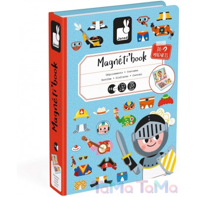 Магнітна книга Janod "Вбрання для хлопчика" - J02719 Магнітна книга Janod "Вбрання для хлопчика" - J02719
