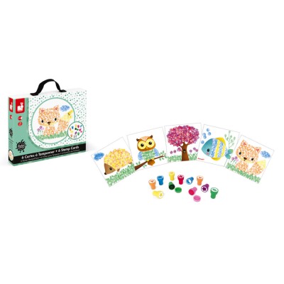 Штампы и карточки Животные Janod - J07777 Штампы и карточки Животные Janod - J07777