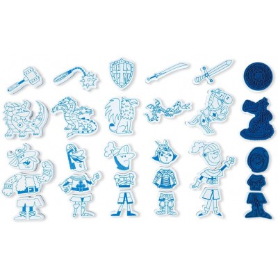 Штампи Рицарі набір для творчості Janod - J07798 Штампи Рицарі набір для творчості Janod - J07798