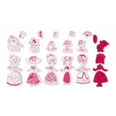 Штампи Принцеси набір для творчості Janod - J07799 Штампи Принцеси набір для творчості Janod - J07799