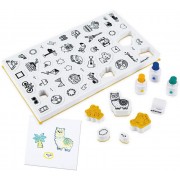 Штампи СВІТ набір для творчості Janod