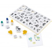 Штампи СВІТ набір для творчості Janod