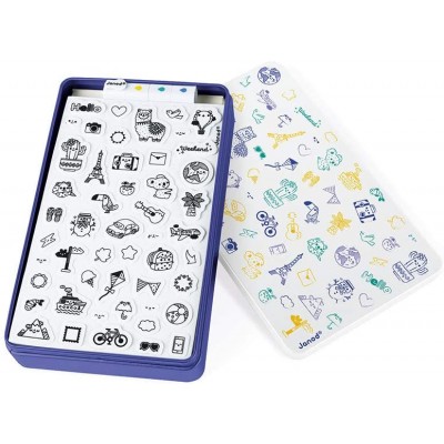 Штампи СВІТ набір для творчості Janod - J07800 Штампи СВІТ набір для творчості Janod - J07800