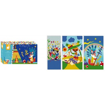 Набор для рисования песком Песок. Вокруг мира Janod - J07805 Набор для рисования песком Песок. Вокруг мира Janod - J07805