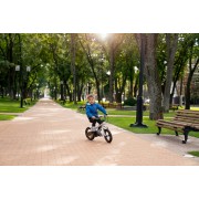 Miqilong Дитячий велосипед BS Сріблястий 12"