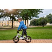 Miqilong Дитячий велосипед BS Сріблястий 12"