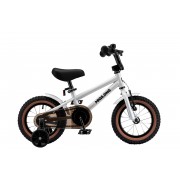 Miqilong Дитячий велосипед BS Сріблястий 12"