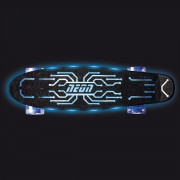 Скейт Neon Hype з синім підсвічуванням