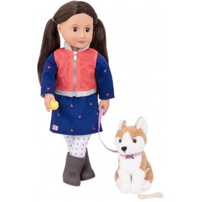 Лялька Леслі з собакою, Our Generation - BD31201Z Лялька Леслі з собакою, Our Generation - BD31201Z