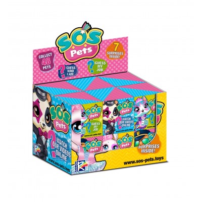 S.O.S. PETS фигурки-сюрпризы в дисплее 12 кубиков, "Забавные зверюшки" - Ки022016 S.O.S. PETS фигурки-сюрпризы в дисплее 12 кубиков, "Забавные зверюшки" - Ки022016